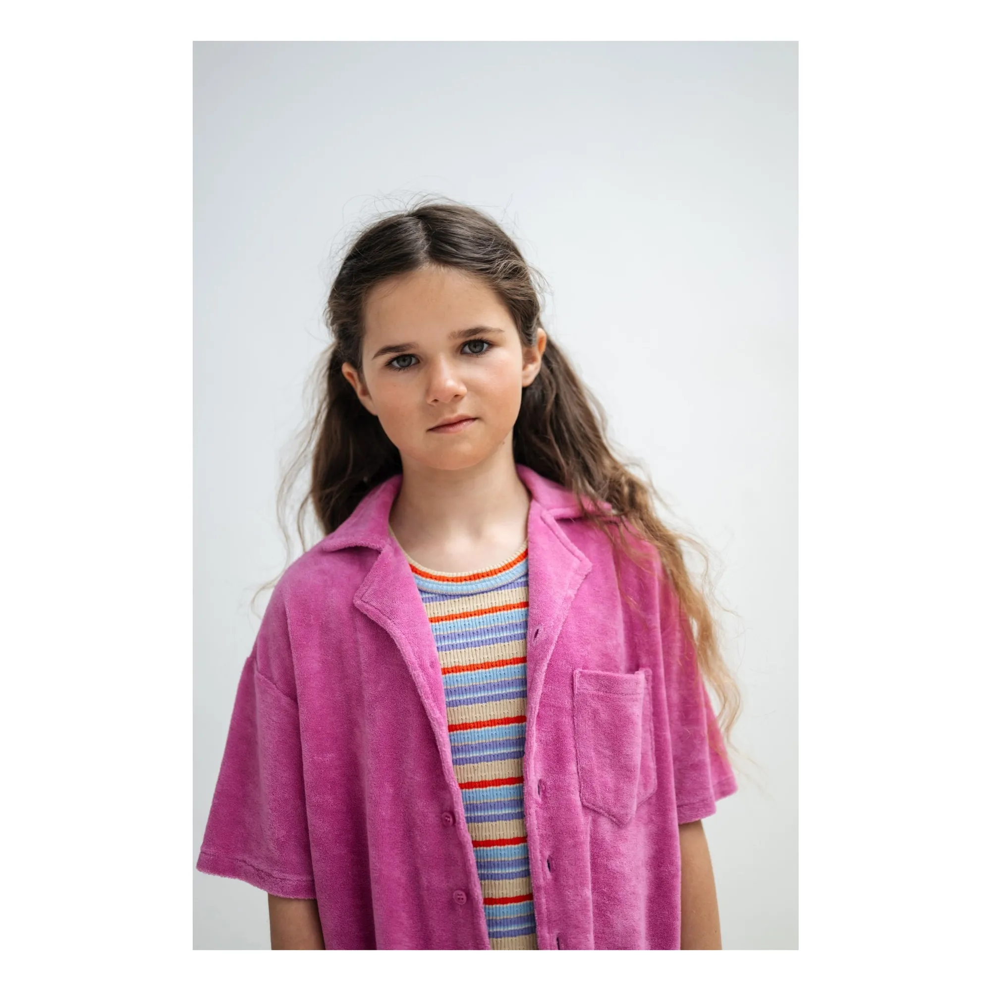 Chemise Eponge Coton Bio | Rose- Image produit n°1