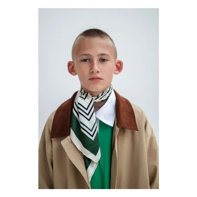 Manteau Twill Col Velours | Marron clair 