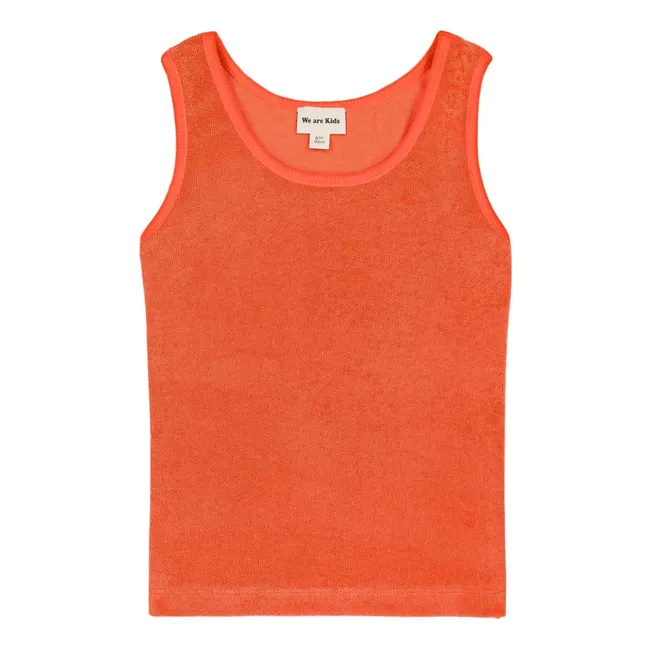 Débardeur Marcel Eponge Coton Bio | Corail