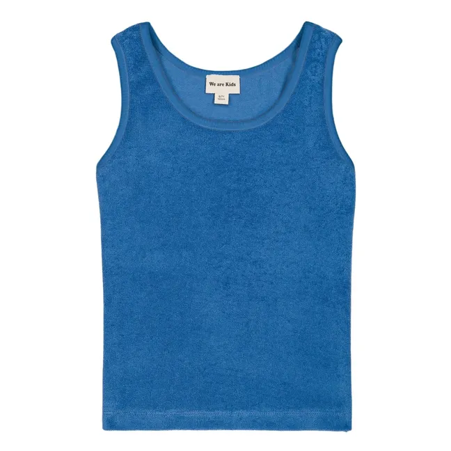 Camiseta de tirantes de algodón orgánico Marcel Eponge | Azul