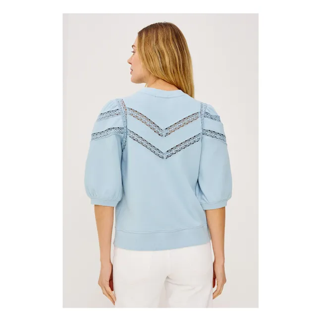 Pull Broderie Adria | Bleu