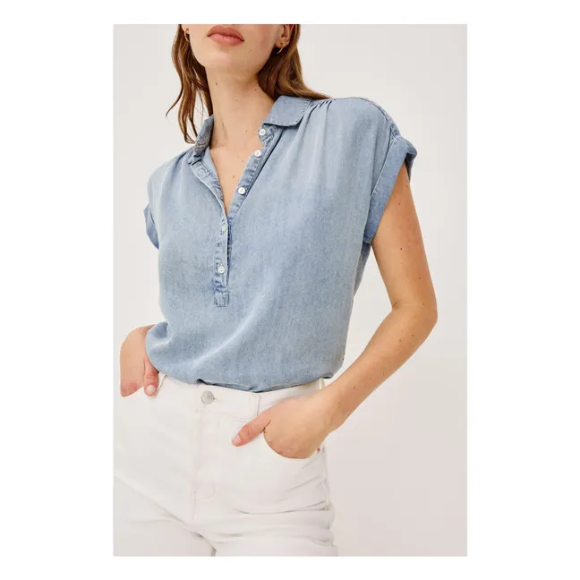 Tuscany blouse | Denim blue