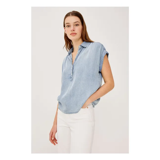 Tuscany blouse | Denim blue