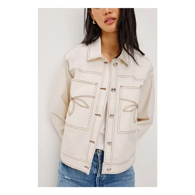 Briggs Embroidery Jacket | Ivory
