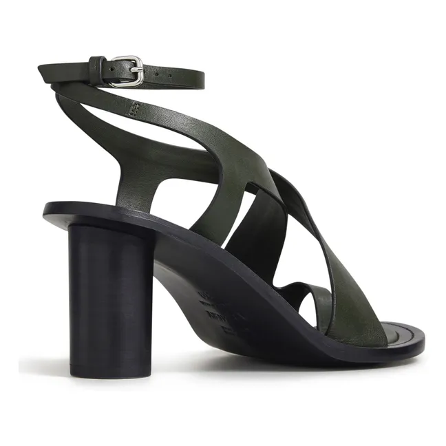 Sandales Lulu | Vert foncé