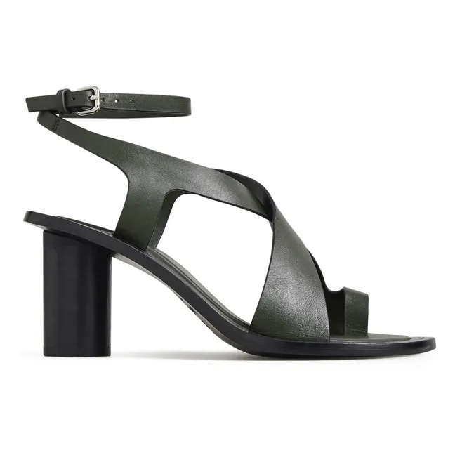 Sandalias Lulu | Verde Oscuro
