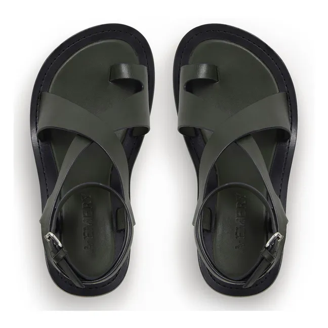 Sandalias Lulu | Verde Oscuro