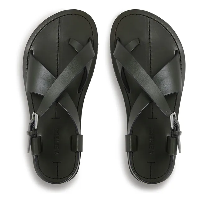 Sandalias Ora | Verde Oscuro