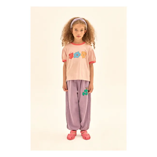 T-shirt Fleurs | Rose pâle