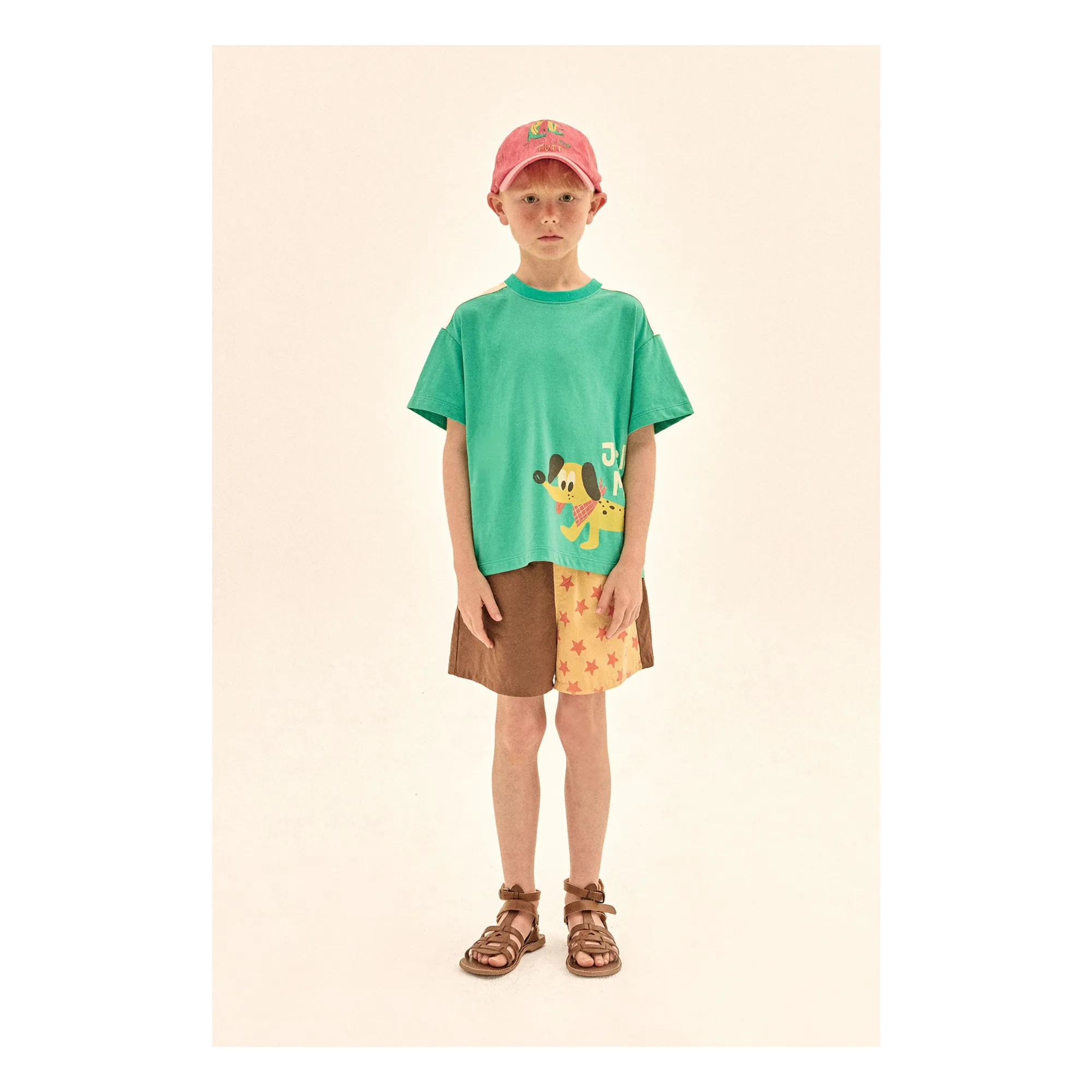 T-shirt Chien | Turquoise- Image produit n°1