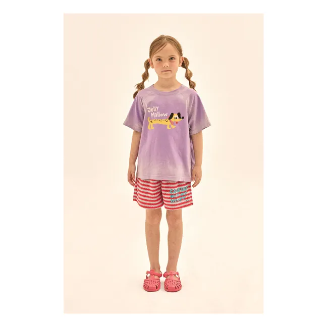 Tie and Dye Dog T-shirt | Purple
