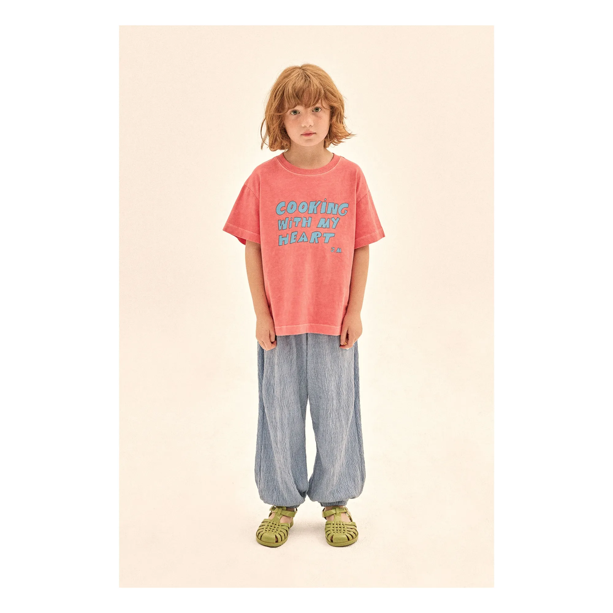T-shirt Cooking With My Heart | Rouge- Image produit n°1