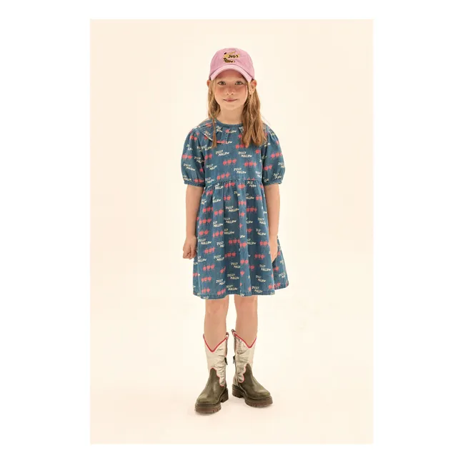 Apple Denim Dress | Blue