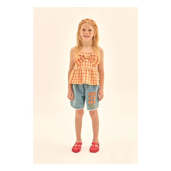 Carreaux Knot Top | Yellow