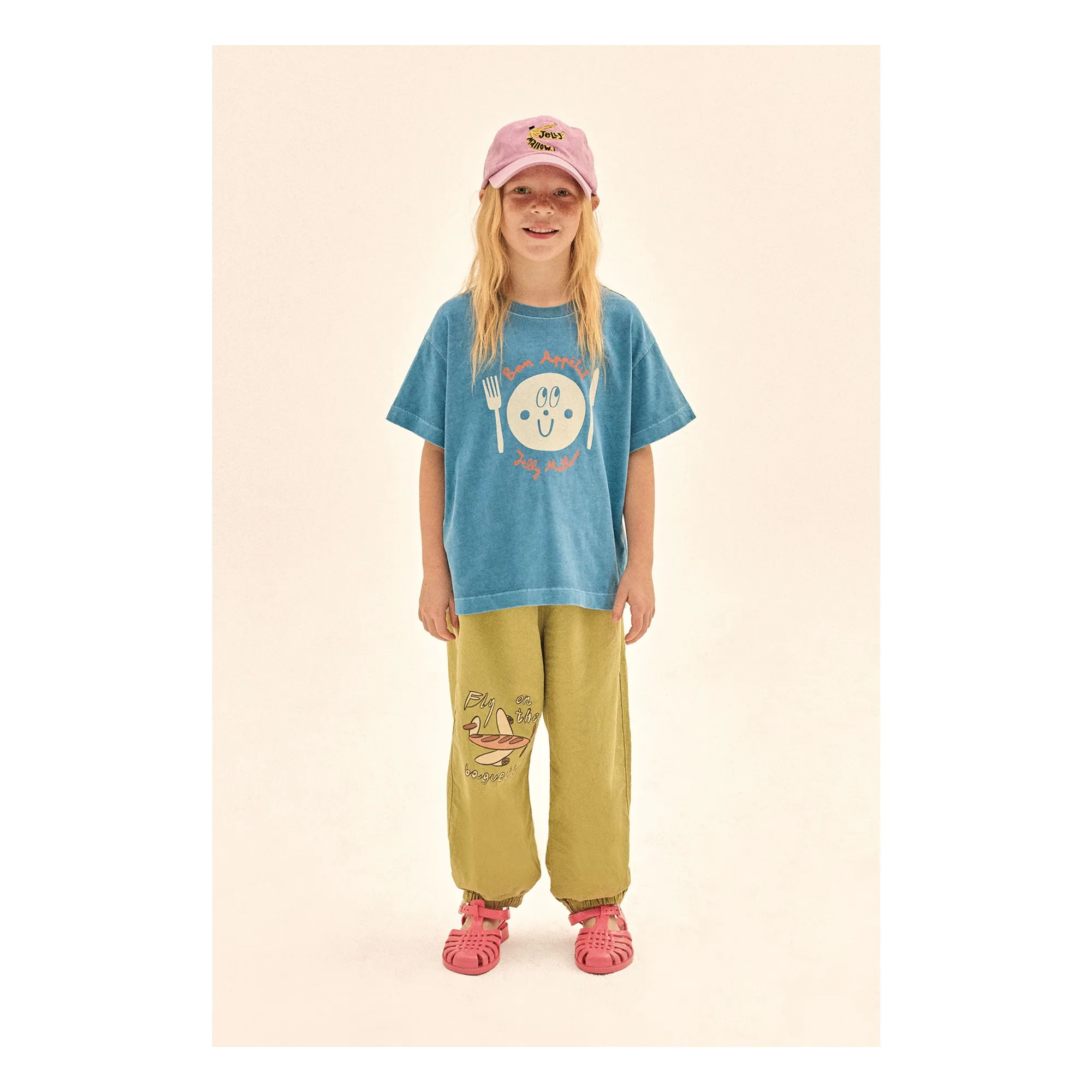 T-shirt Bon Appetit | Bleu- Image produit n°1