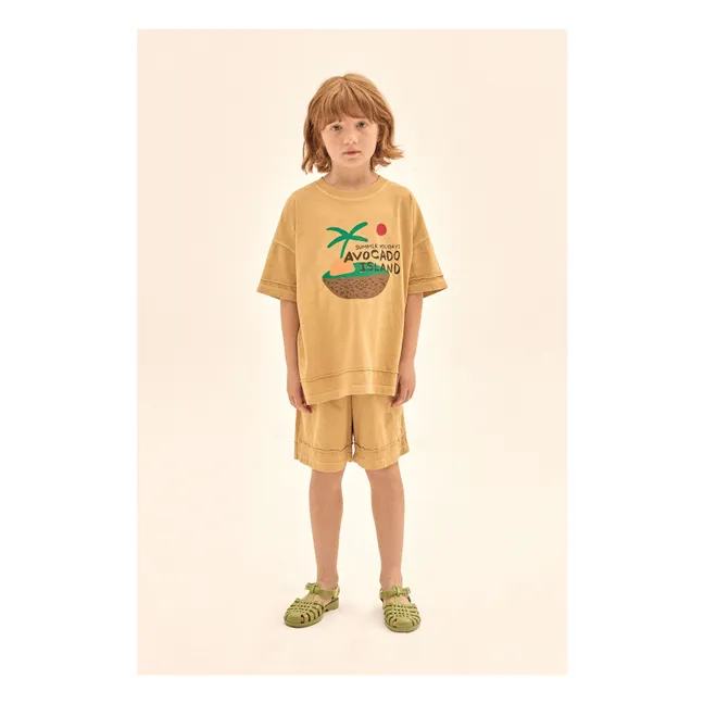 T-shirt Avocado Island | Jaune