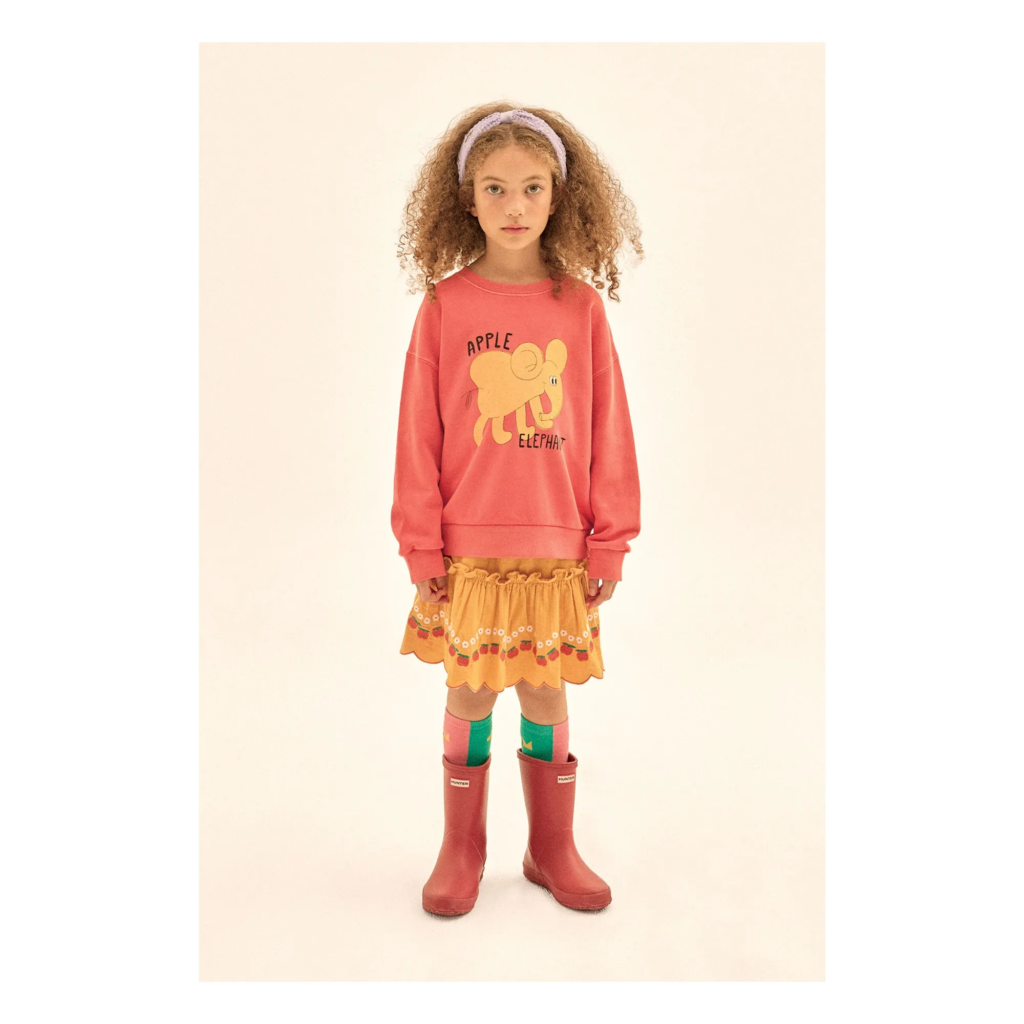 Jupe Volants Pommes | Jaune- Image produit n°1