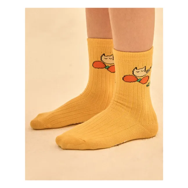 Set of 2 Pairs of Broccoli Socks | Red