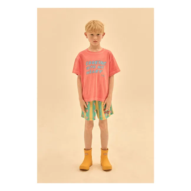 Star Stripe Shorts | Turquoise