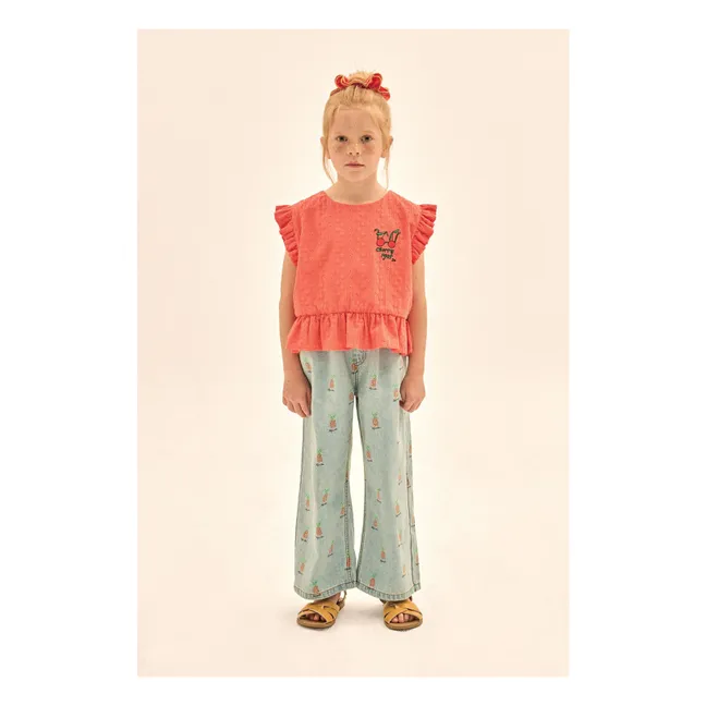 Jean Droit Pineapple | Blue