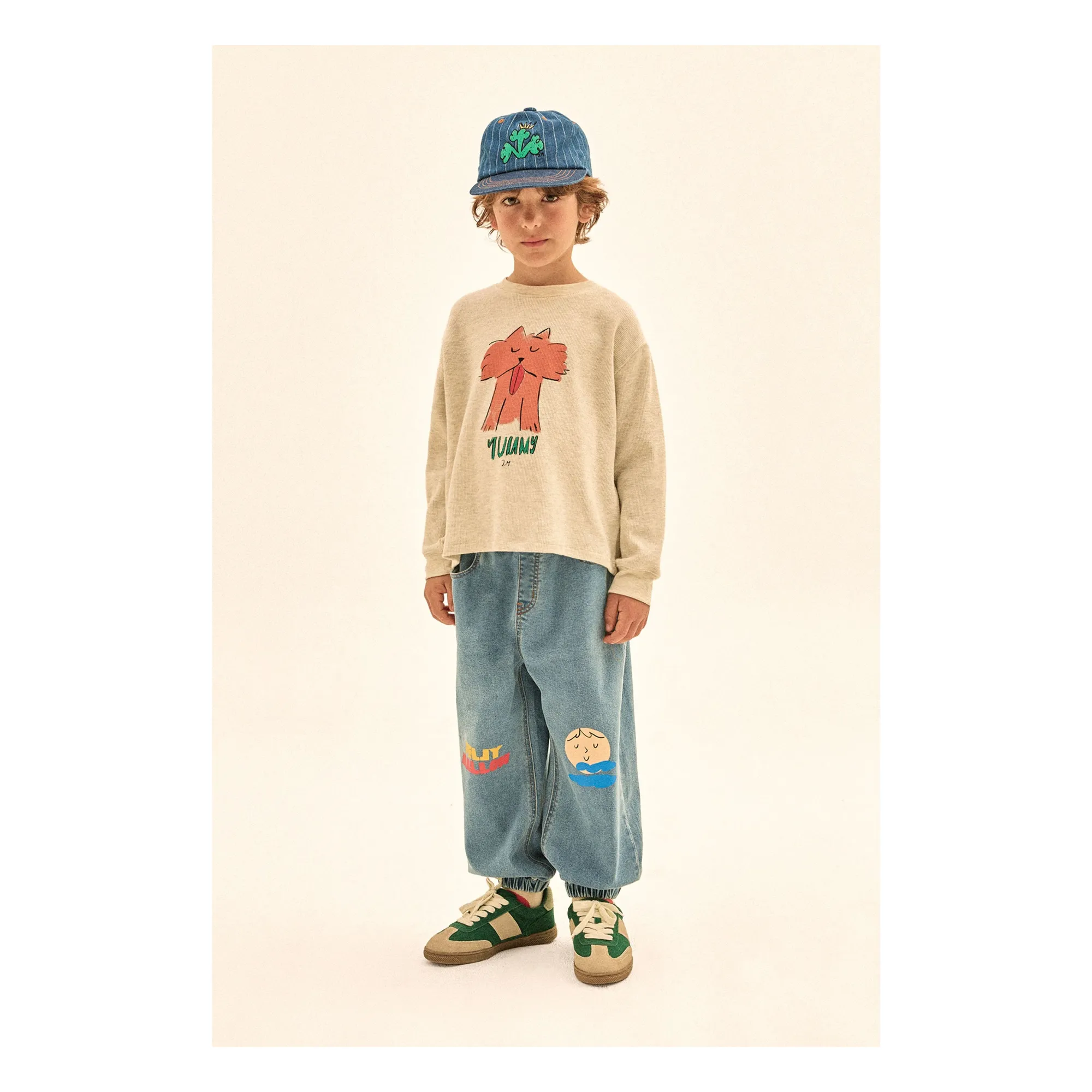 Jean Aladdin Lune | Bleu- Image produit n°1