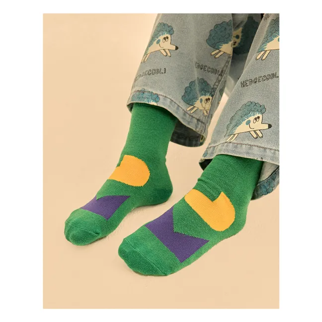 Set of 2 Pairs of Socks | Green