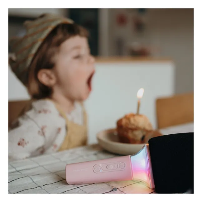 Bluetooth-Karaoke-Mikrofon | Rosa
