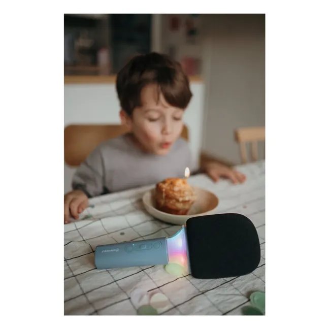 Bluetooth-Karaoke-Mikrofon | Blau