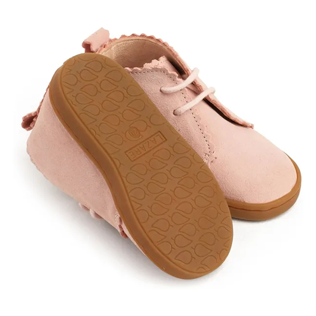 Zapatillas con cordones de ante Feston Raoul | Rosa empolvado