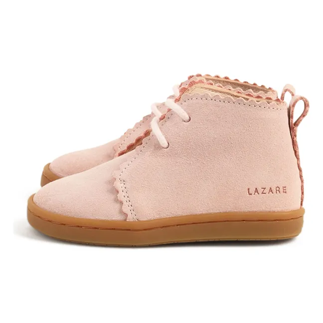 Zapatillas con cordones de ante Feston Raoul | Rosa empolvado