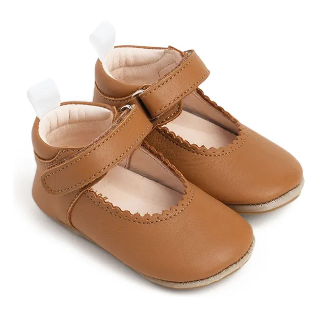 Chaussons Scratchs Feston Céleste | Camel