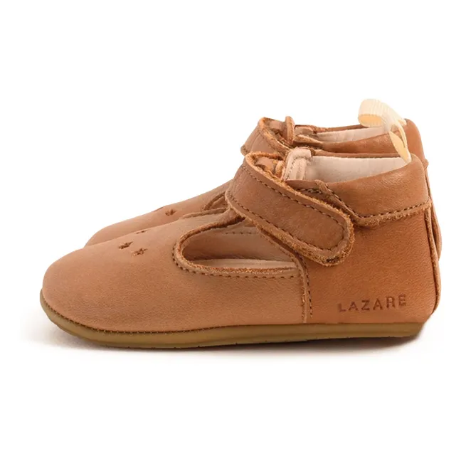 Chaussons Scratchs César Etoiles | Camel