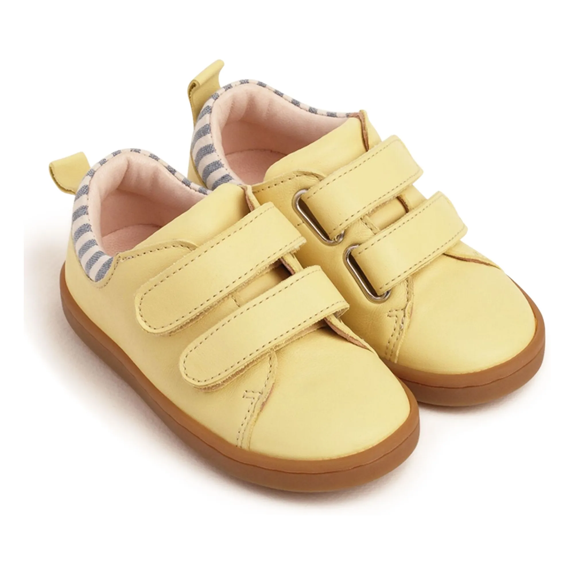 Baskets Scratchs Mahaut Rayées | Jaune pâle- Image produit n°4