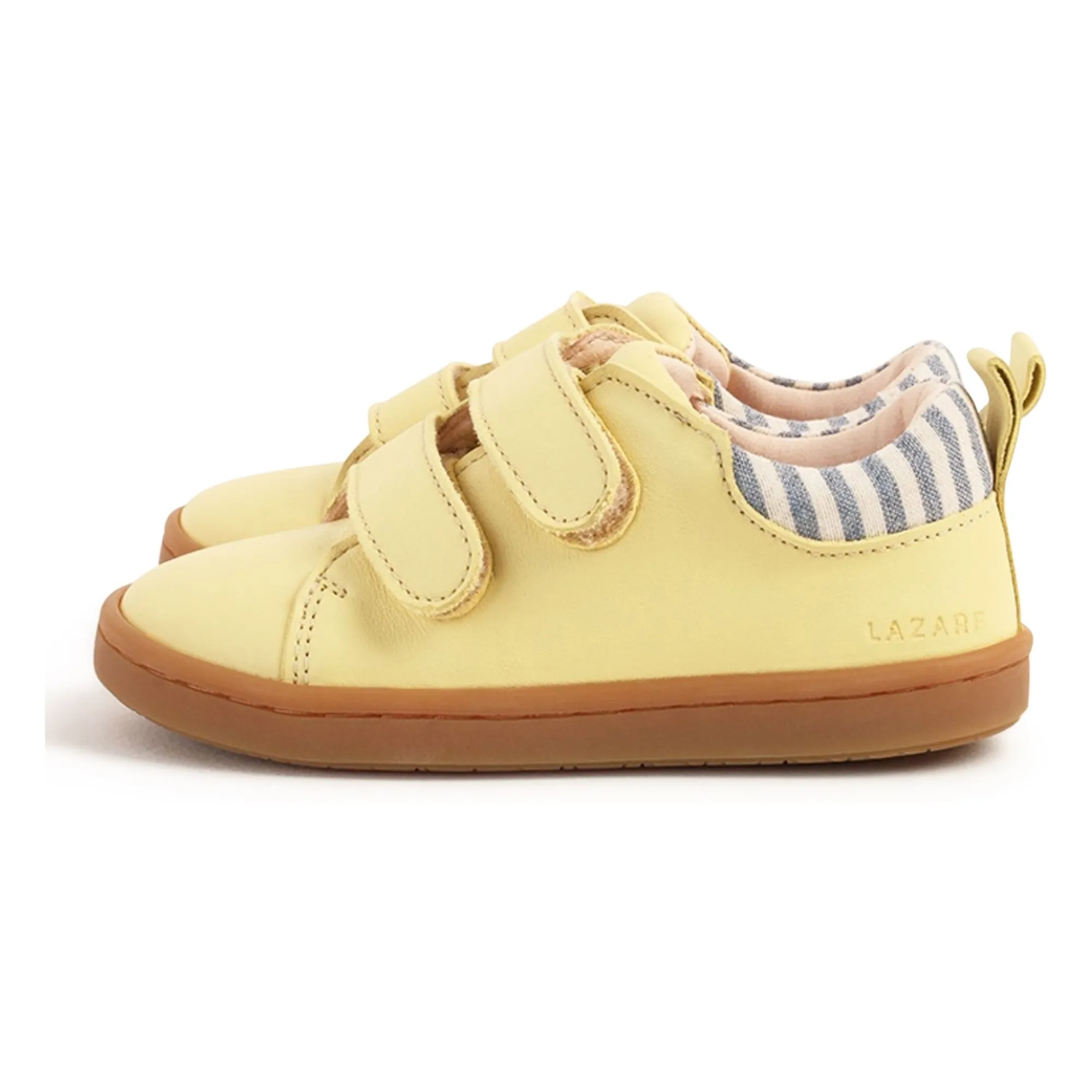 Baskets Scratchs Mahaut Rayées | Jaune pâle- Image produit n°0