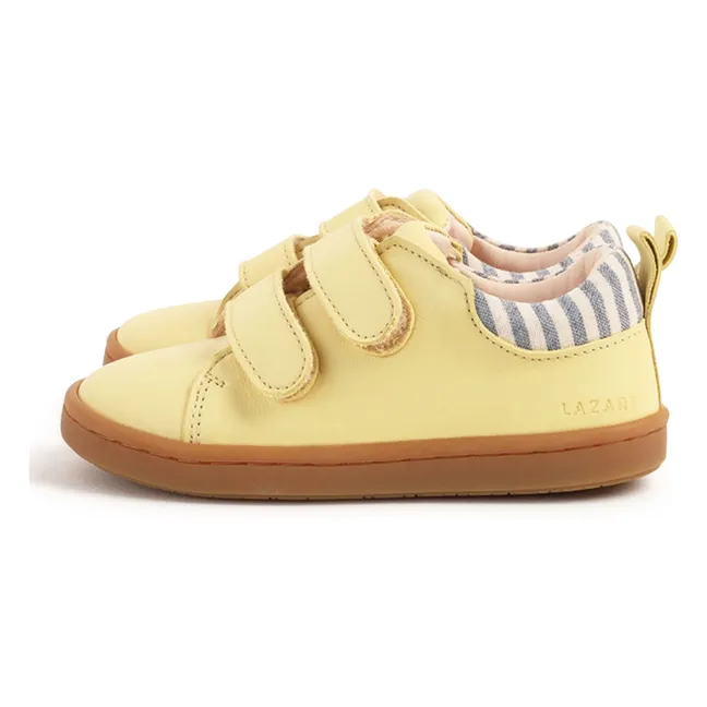 Baskets Scratchs Mahaut Rayées | Jaune pâle