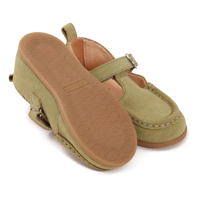 Babies Olive Suede | Verde Almendra