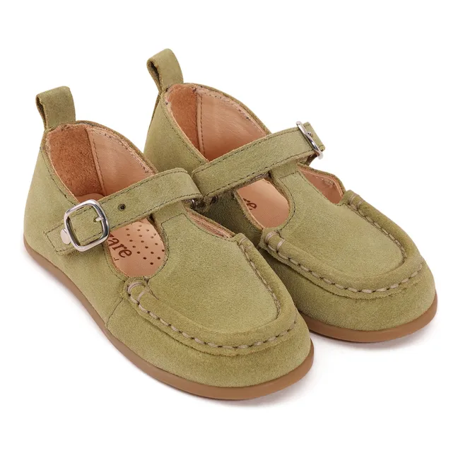 Babies Olive Suede | Verde Almendra