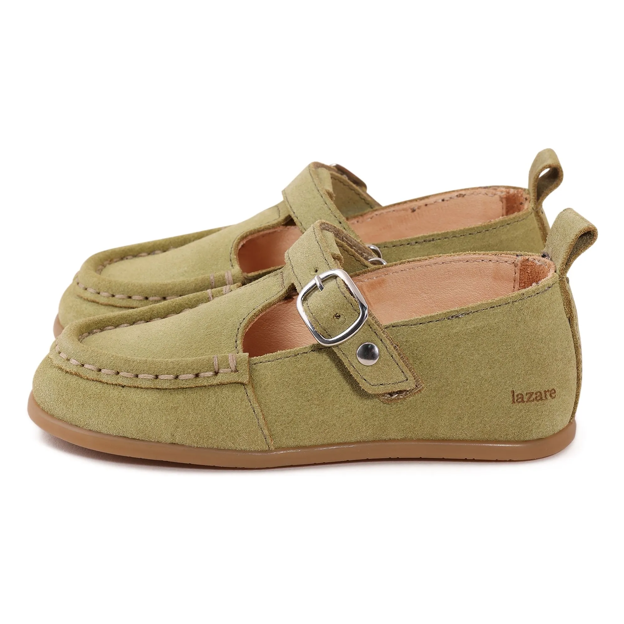 Lazare Almond Green Babies Olive Suede