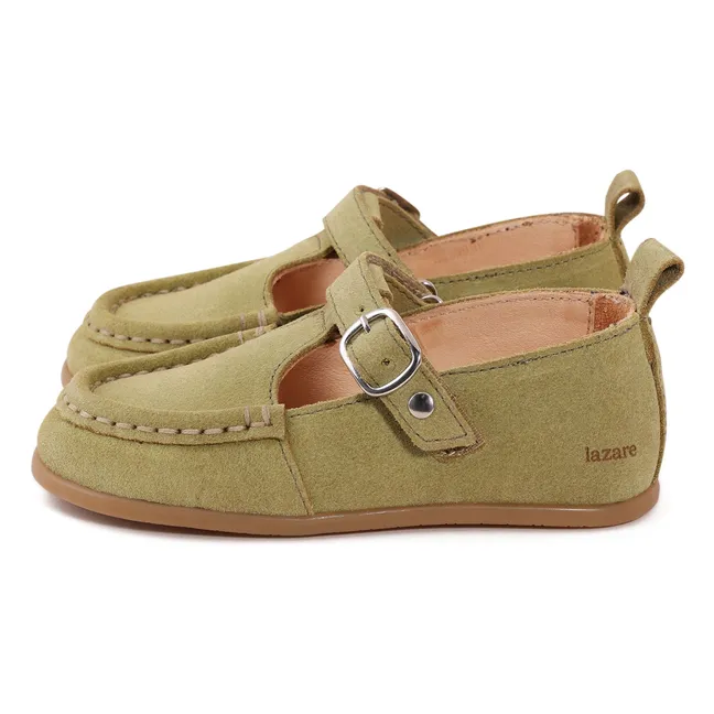 Babies Olive Suede | Verde Almendra