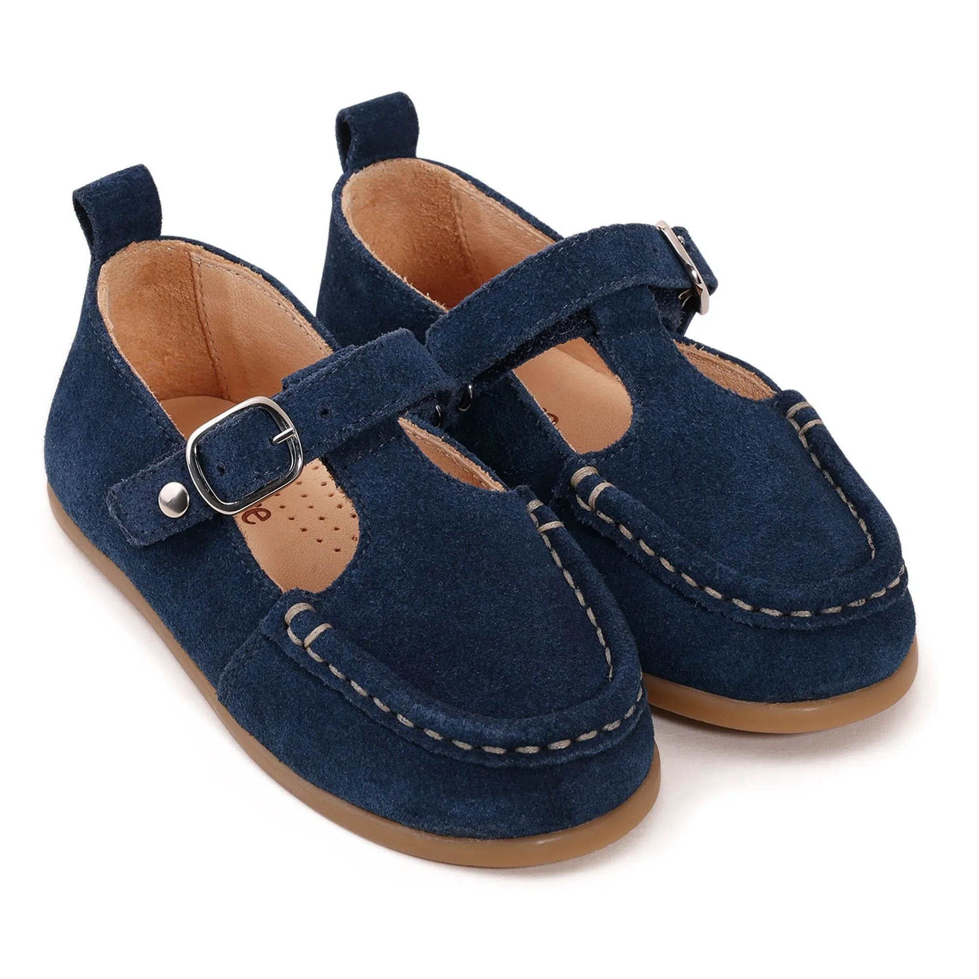 Babies Olive Suede | Bleu marine- Image produit n°2