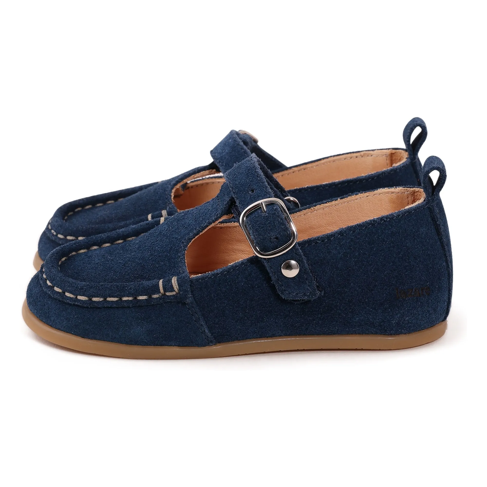 Lazare Navy Blue Babies Olive Suede