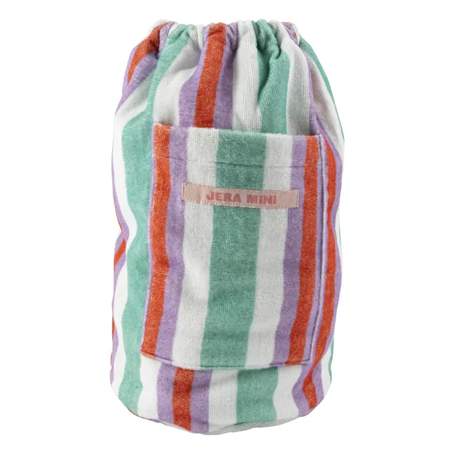 Striped Terry Pocket Backpack