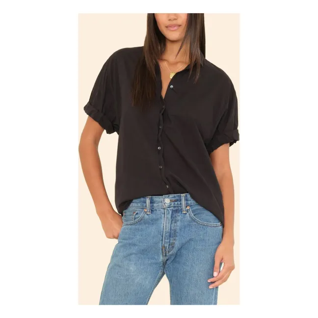 Chemise Channing Popeline de Coton | Noir