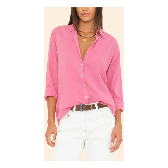 Chemise Beau Popeline de Coton | Framboise