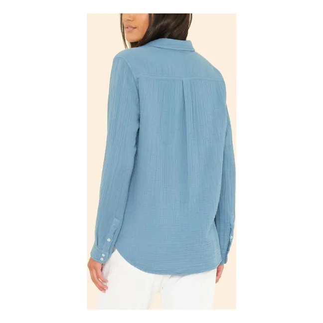 Camicia da scout | Blu anatra