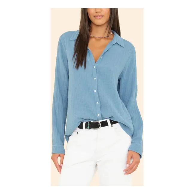 Camicia da scout | Blu anatra