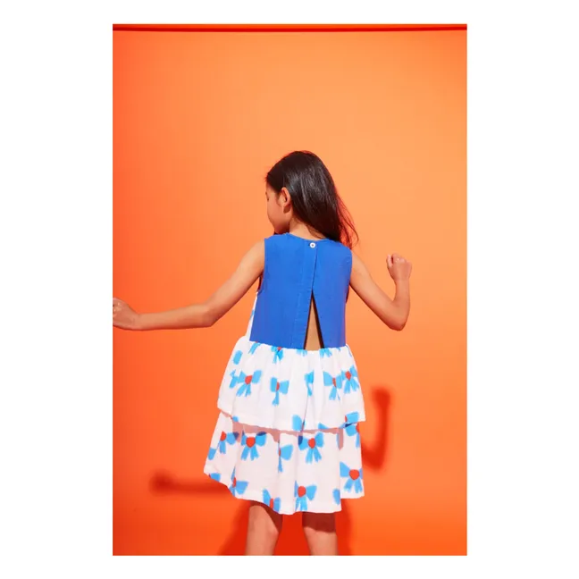 Vestido anudado de algodón orgánico | Crudo