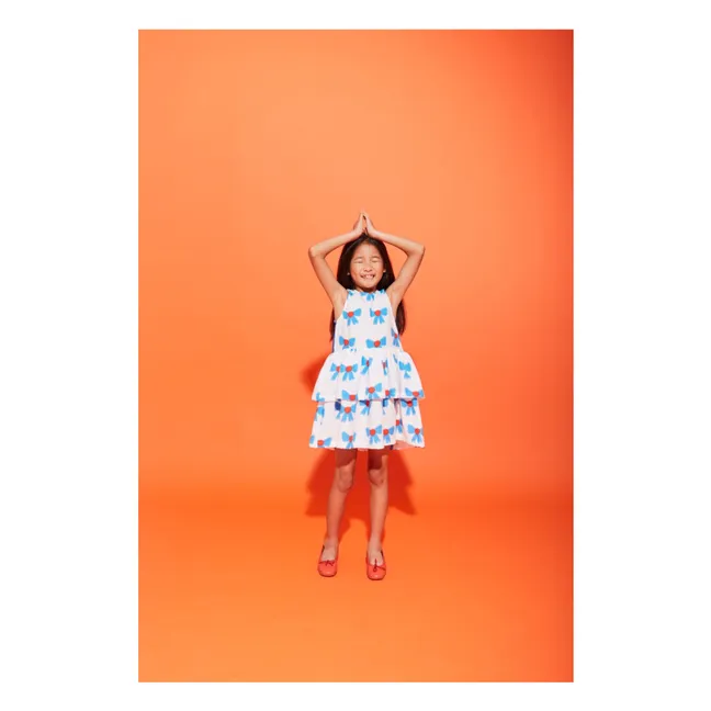 Vestido anudado de algodón orgánico | Crudo