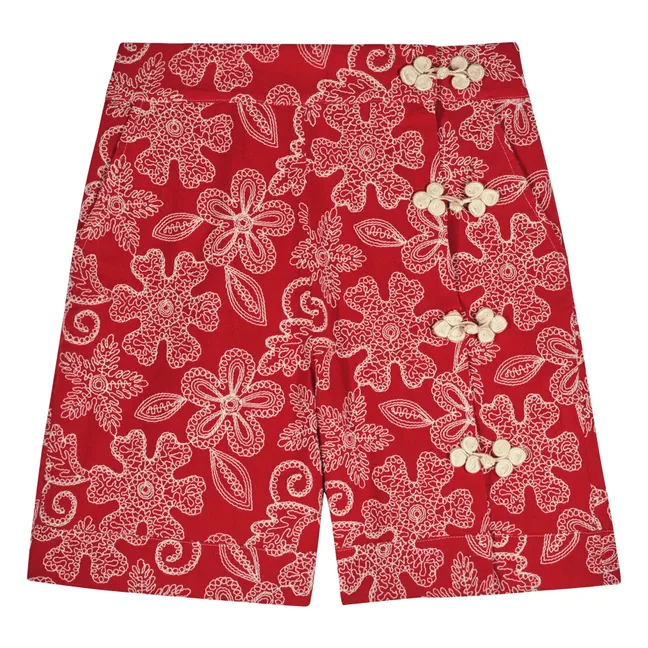 Silene Cotton shorts | Red