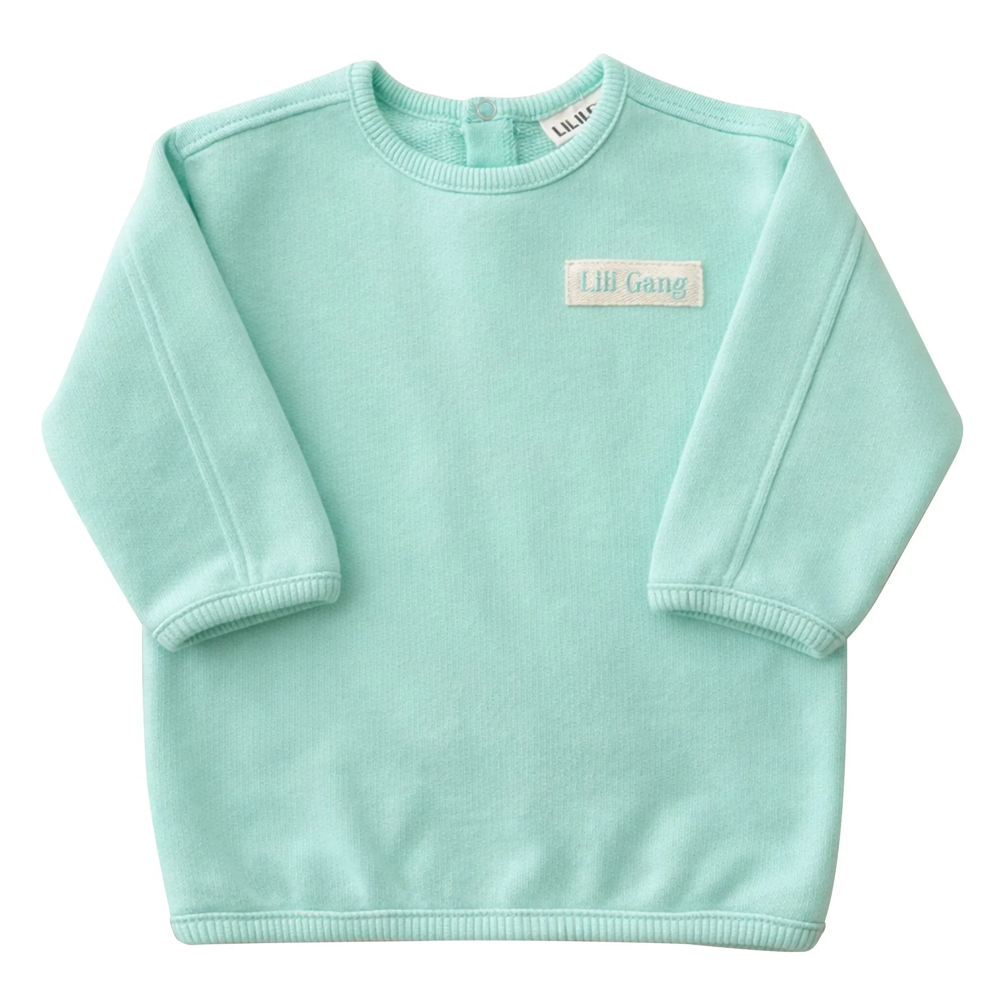 Sudadera Solal de algodón orgánico | Verde Menta- Imagen del producto n°3